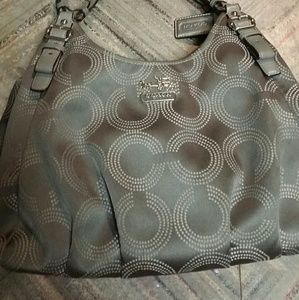 Large 3 compartment coach purse